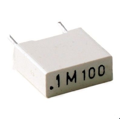 Folienkondensator / Metall-Polyester 100nF / 100Volt, 10%, RM7,5mm, KEMET, 20St.