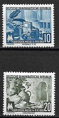 DDR postfrisch Michel-Nummer 479-480 mit Falz