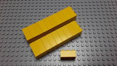 Lego 20 Basic Steine 2x3 hoch Gelb 3002 Legos haben Kratzer