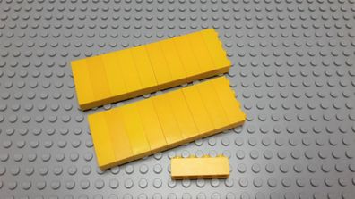 Lego 20 Basic Steine 1x4 hoch Gelb 3010 Legos haben Kratzer