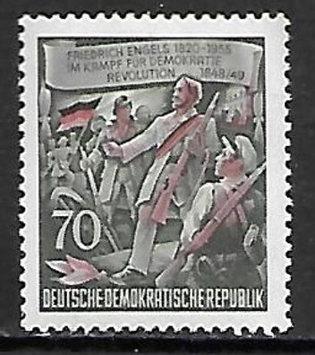 DDR postfrisch Michel-Nummer 490A mit Falz