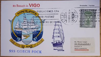 Schiffspost BRD Segelschulschiff Gorch Fock zu Besuch in Vigo