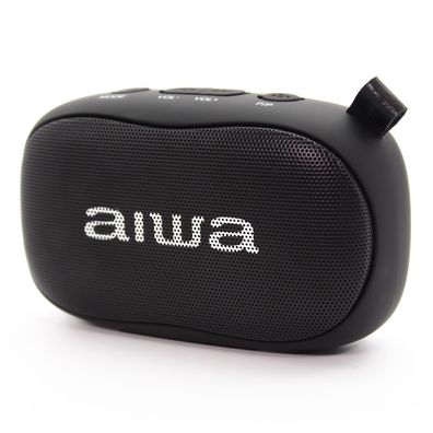 Aiwa Bluetooth Tragbarer Lautsprecher BS-110BK Soundbox Player schwarz