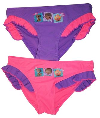 Disney Doc McStuffins Kinder, Süße Mädchen Bade-Slips 2er Set lila/ pink Größe 98