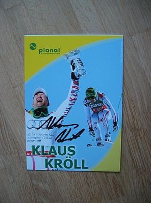Österreich Skirennläufer Klaus Kröll - handsigniertes Autogramm!!!