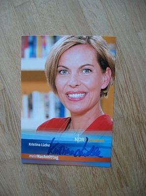 NDR Fernsehmoderatorin Kristina Lüdke - handsigniertes Autogramm!!!