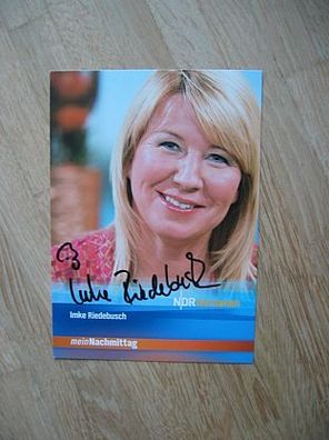 NDR Fernsehmoderatorin Imke Riedebusch - handsigniertes Autogramm!!!