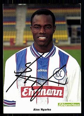 Alex Nyarko Karlsruher SC 1997-98 Original Signiert + A 71829