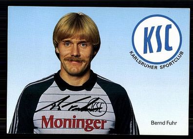 Bernd Fuhr Karlsruher SC 1984-85 Original Signiert + A 71850