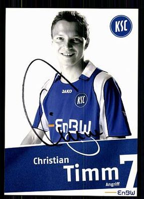 Christian Timm Karlsruhe SC 2007-08 Original Signiert + A 71880