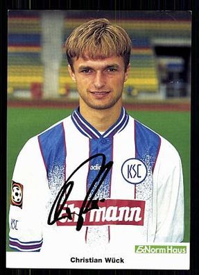 Christian Wück Karlsruher SC 1997-98 Original Signiert + A 71886