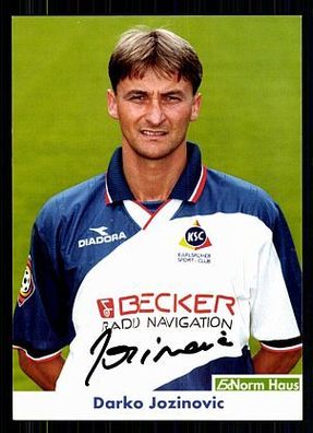 Darko Jozinovic Karlsruher SC 1999-00 1. Karte + A 71901