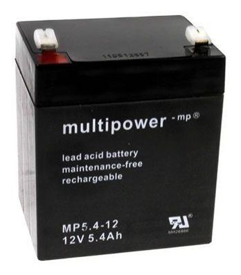 Multipower - MP5.4-12 - 12 Volt 5,4Ah Pb
