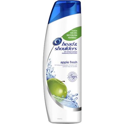 25,73EUR/1l Head &amp; Shoulders Shampoo Apple Fresh Frucht 300ml Flasche