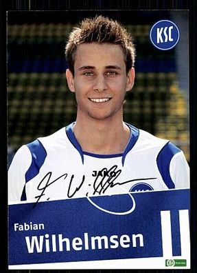 Fabian Wilhelmsen Karlsruher SC 2008-09 Original Signiert + A 71935