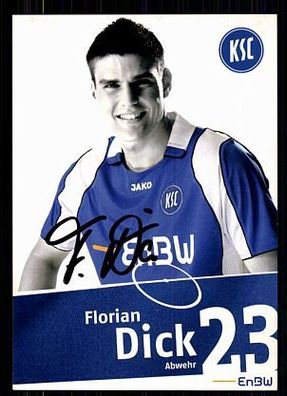 Florian Dick Karlsruher SC 2007/08 Original Signiert + A 71937