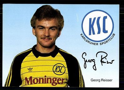 Georg Reisser Karlsruher SC 1984-85 Original Signiert + A 71953