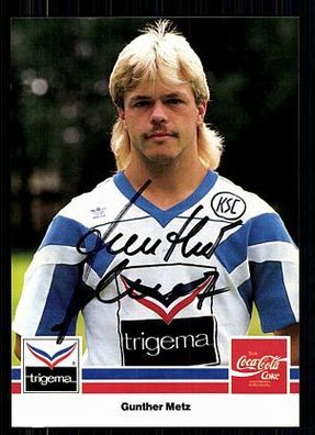 Gunther Metz Karlsruher SC 1989-90 Original Signiert + A 71963