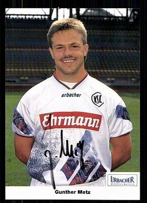 Gunther Metz Karlsruher SC 1994-95 Original Signiert + A 71967