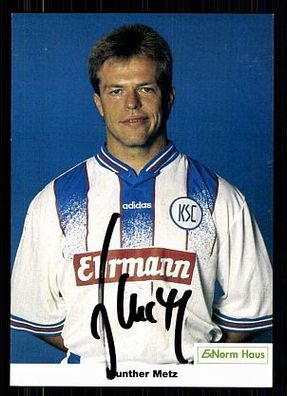 Gunther Metz Karlsruher SC 1996-97 Original Signiert + A 71969