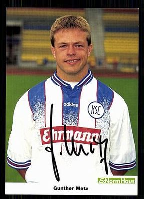 Gunther Metz Karlsruher SC 1997-98 Original Signiert + A 71970