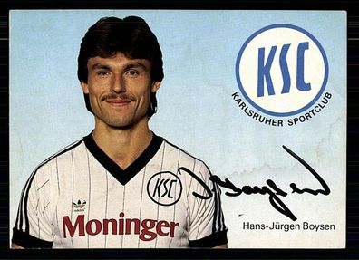 Hans-Jürgen Boysen Karlsruher SC 1984-85 Original Signiert + A 71978