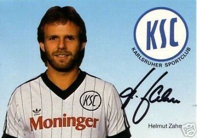 Helmut Zahn Karlsruher SC 1984-85 Original Signiert TOP + A 71991