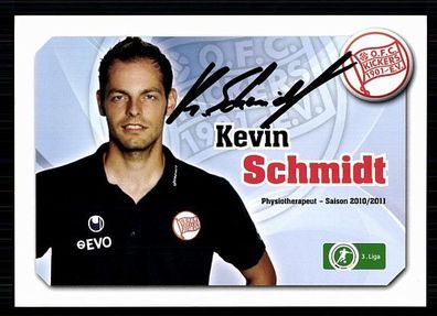 Kevin Schmidt Kickers Offenbach 2010-11 Original Signiert + A 71751