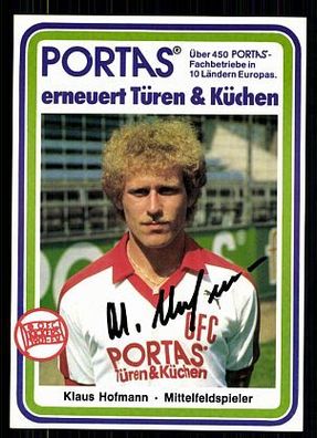 Klaus Hofmann Kickers Offenbach 1983/84 TOP+ + A 71752