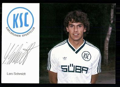 Lars Schmidt Karlsruher SC 1986-87 Original Signiert + A 72024