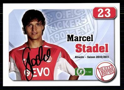 Marcel Stadel Kickers Offenbach 2010-11 Original Signiert + A 71764