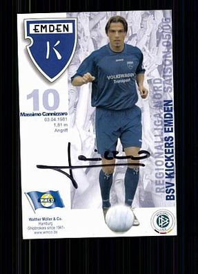 Massimo Cannizzaro Kickers Emden 2005-06 Original Signiert + A 71819