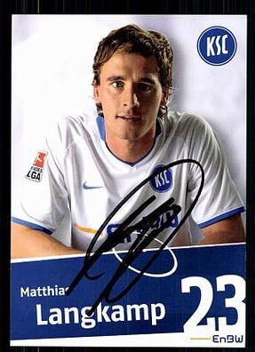 Matthias Langkamp Karlsruher SC 2009-10 Original Signiert + A 72086