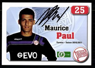 Maurice Paul Kickers Offenbach 2010-11 Original Signiert + A 71766