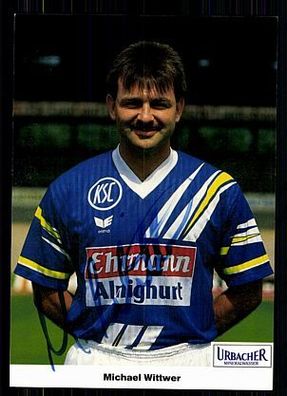 Michael Wittwer Karlsruher SC 1991-92 Original Signiert + A 72106