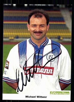 Michael Wittwer Karlsruher SC 1997-98 Original Signiert + A 72110