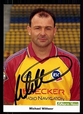 Michael Wittwer Karlsruher SC 1998-99 Original Signiert + A 72111