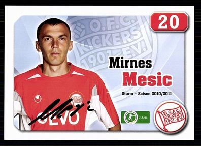 Mirnes Mesic Kickers Offenbach 2010-11 Original Signiert + A 71772