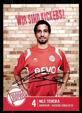 Nils Teixeira Kickers Offenbach 2009/10 Original Signiert+ + A 71775