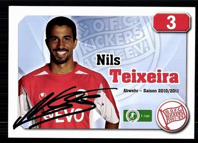 Nils Teixeira Kickers Offenbach 2010-11 Original Signiert + A 71776