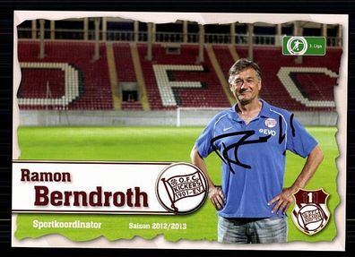 Ramon Berndroth Kickers Offenbach 2012-13 Original Signiert + A 71778