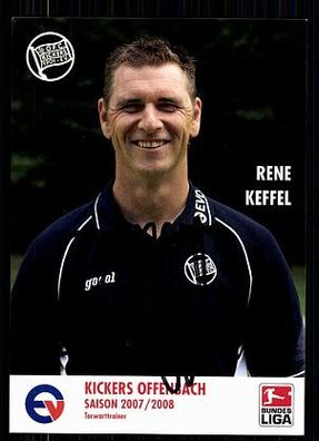 Rene Keffel Kickers Offenbach 2007-08 Original Signiert + A 71781