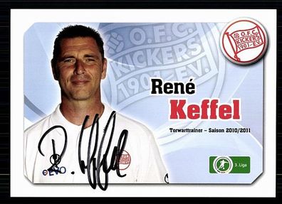 Rene Keffel Kickers Offenbach 2010-11 Original Signiert + A 71783