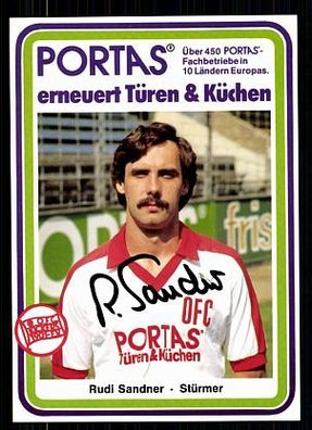 Rudi Sandner Kickers Offenbach 1983/84 TOP+ + A 71784