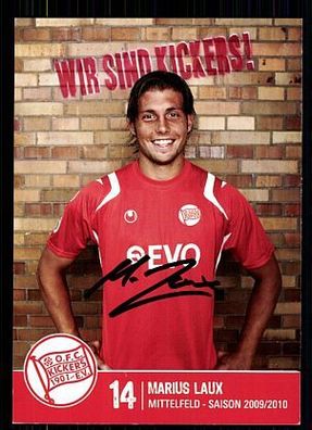 Marius Laux Kickers Offenbach 2009-10 Original Signiert + A 71765