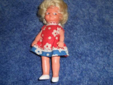 kleine Puppe mit blonden Haar - 16m - aus DDR Zeiten