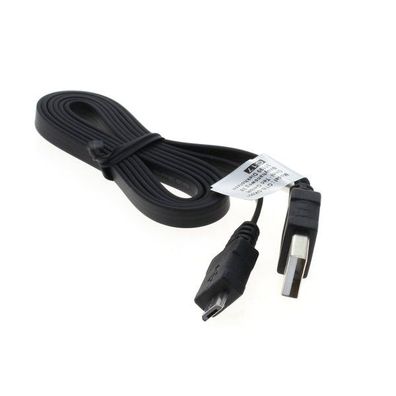 OTB - Datenkabel Micro-USB - 0,95m - Flachbandkabel - schwarz - mit Ladefunktion