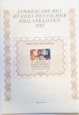 BRD Jahresgabe des Bundes Deutscher Philatelisten 1982
