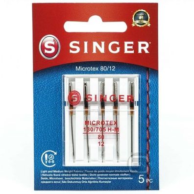 Microtex Nadel Stärke 80 5er Pack SINGER