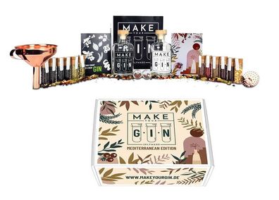 Make Your Gin Geschenkset - Mediterrane Edition Gin zum Selbermachen - Botanica